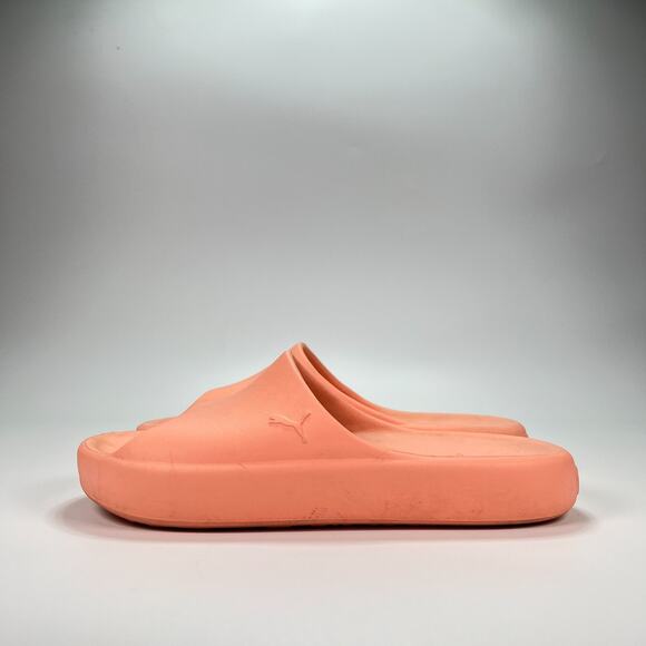 PUMA Shibui Cat Slides Peach Pink Slip On Lightweight Sandals Youth Size 4 - Picture 4 of 8